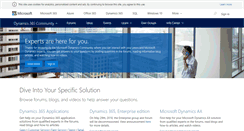 Desktop Screenshot of community.dynamics.com