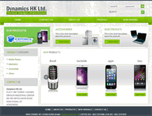 Tablet Screenshot of dynamics.com.hk